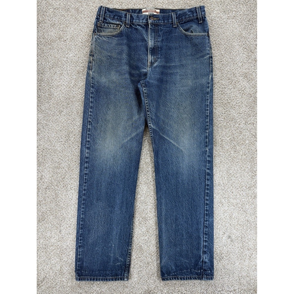 VTG Levis Signature Jeans Mens 36x33 Blue Authentics Regular Fit Straight Cotton